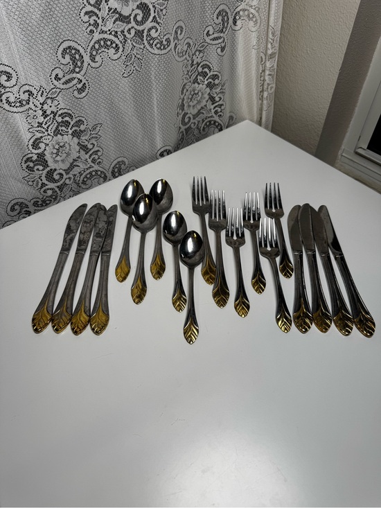 Wallace Silversmiths Other - 19PC Wallace Silversmiths Golden Corsica Stainless Flatware Replacement Lot
